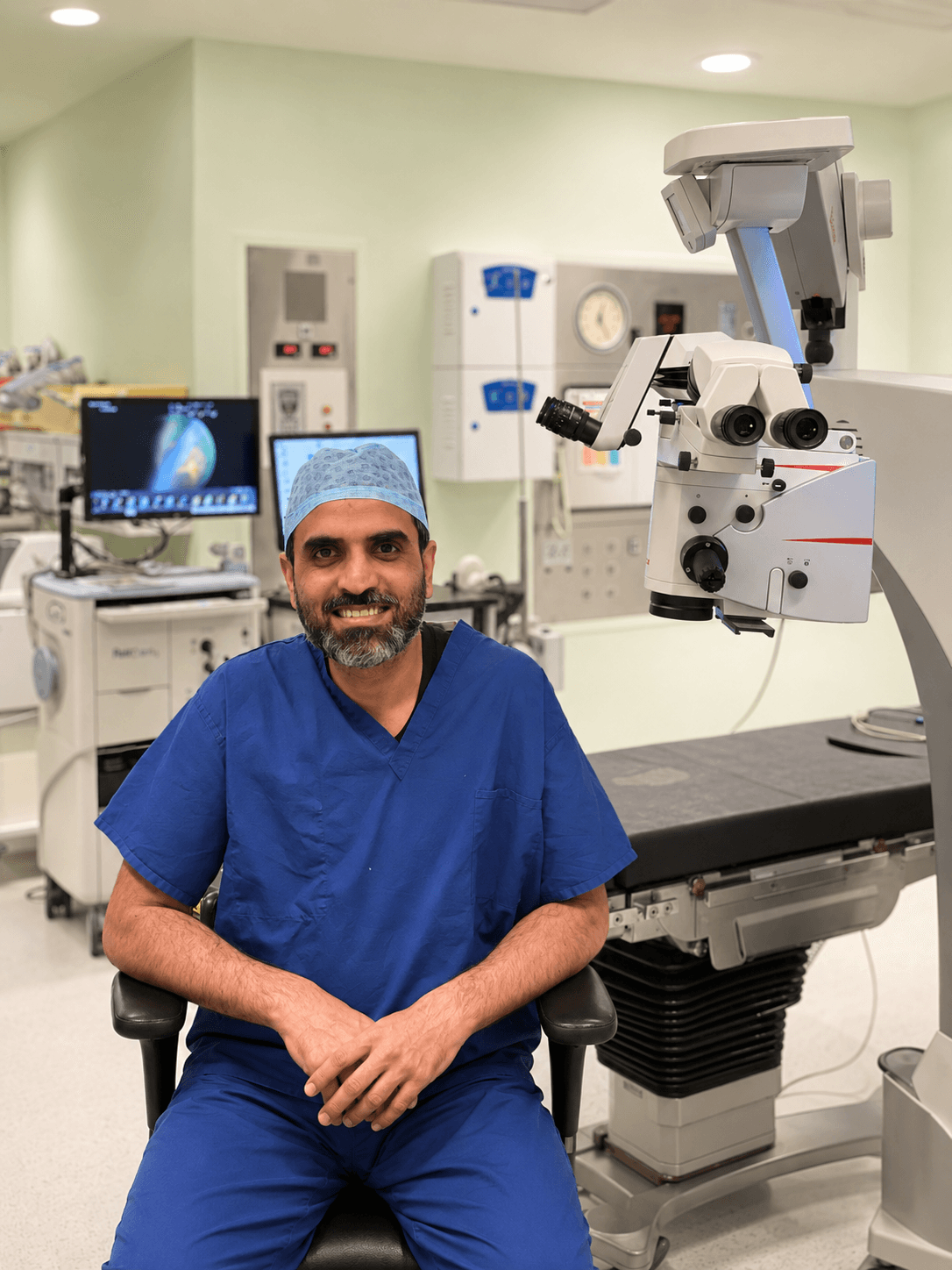 Dr. Amjad in operating theatre